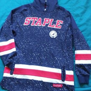 Staple World Renown Pigeon Brand Mens Blue Hooded